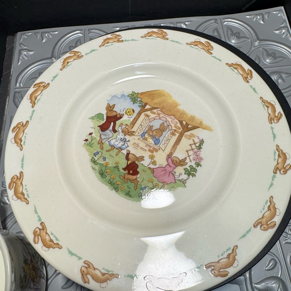2002 Royal Doulton for Kids Bunnykins Cup Bowl Plate 3pcs - Picture 7 of 10